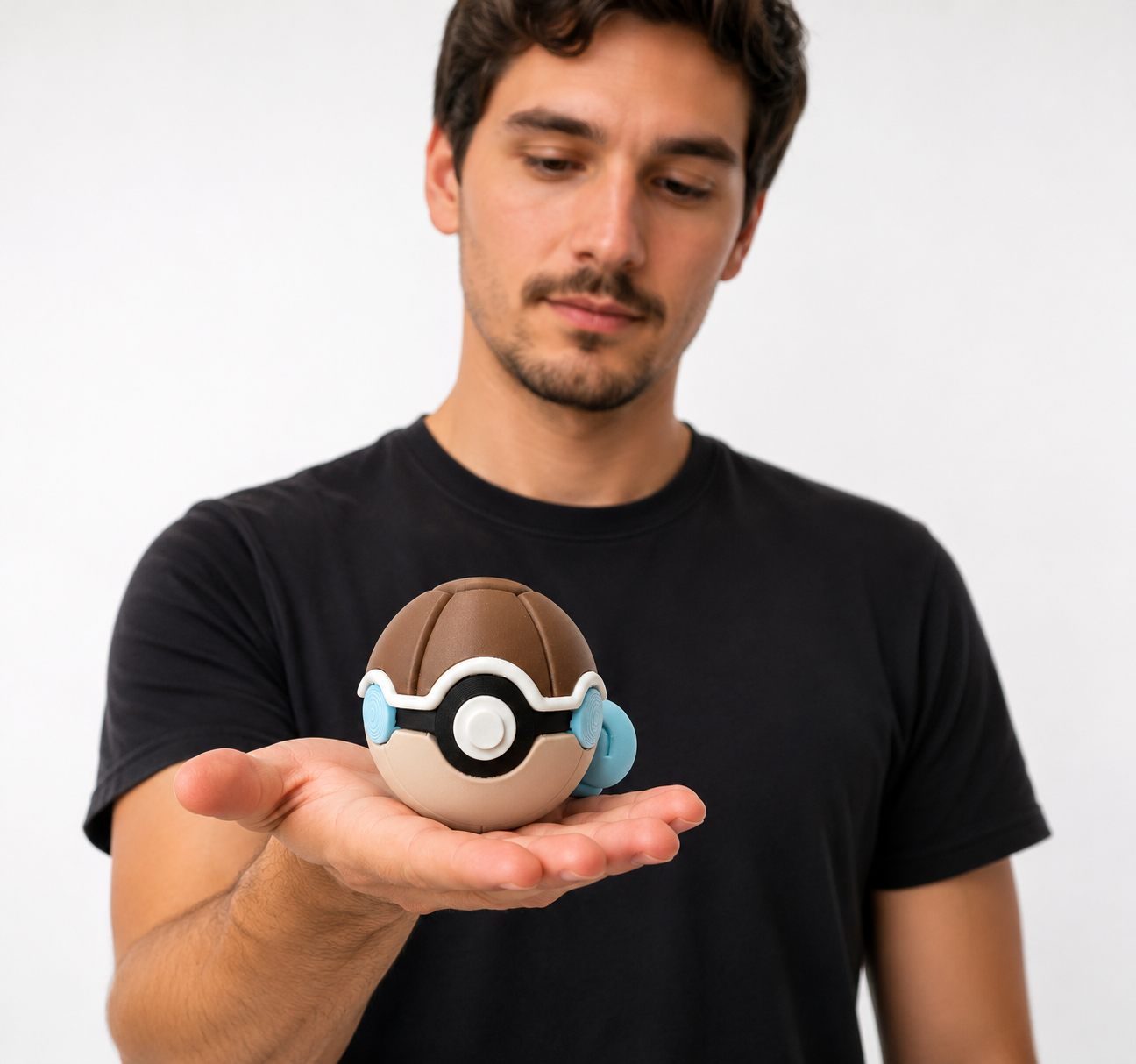 Squirtle Creature Ball #0007 Fidget Clicker Fidget Clicker | Premium 3D Printed Collectible | Gift for Collectors
