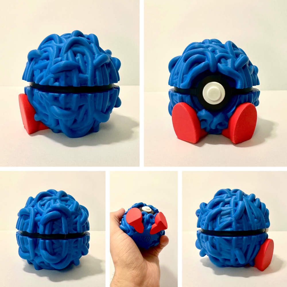 Tangela Creature Ball #0114 Fidget Clicker Fidget Clicker | Premium 3D Printed Collectible | Gift for Collectors