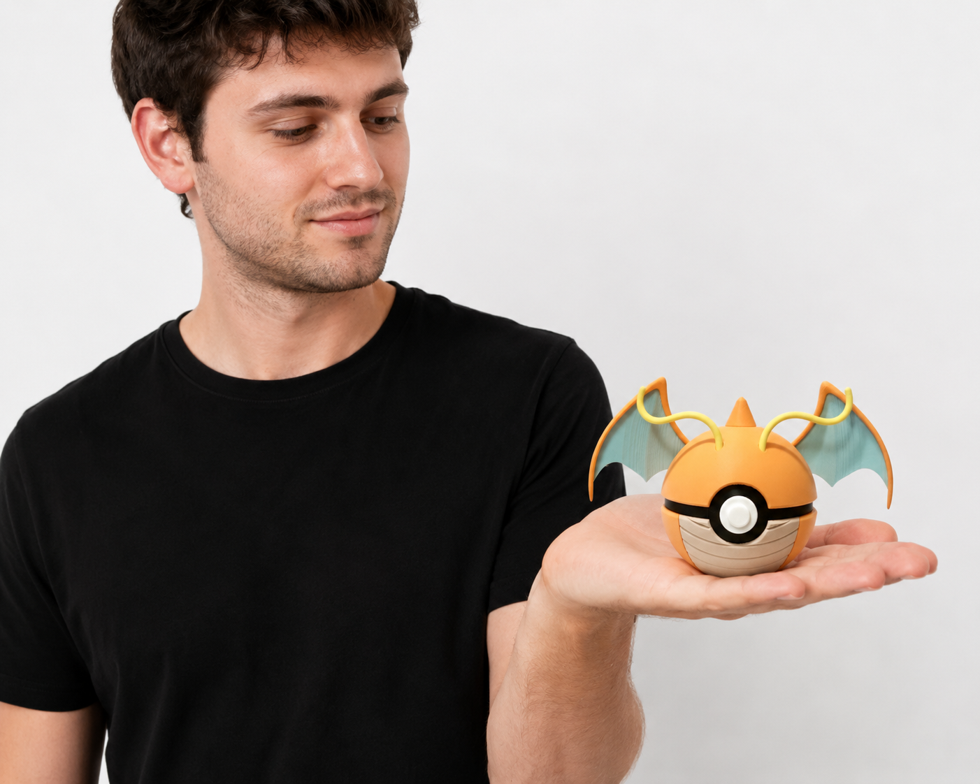 Dragonite Creature Ball #0149 Fidget Clicker Fidget Clicker | Premium 3D Printed Collectible | Gift for Collectors