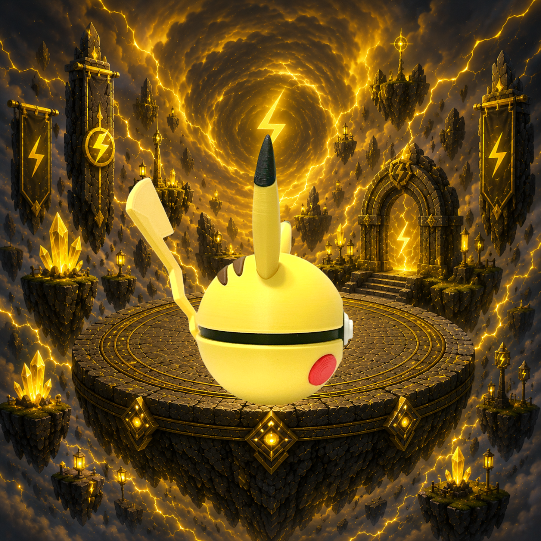 Pikachu Creature Ball #005 Fidget Clicker | Premium 3D Printed Collectible | Gift for Collectors (Copy)