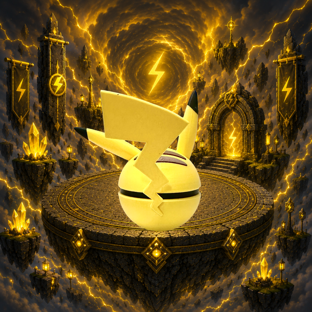 Pikachu Creature Ball #005 Fidget Clicker | Premium 3D Printed Collectible | Gift for Collectors (Copy)