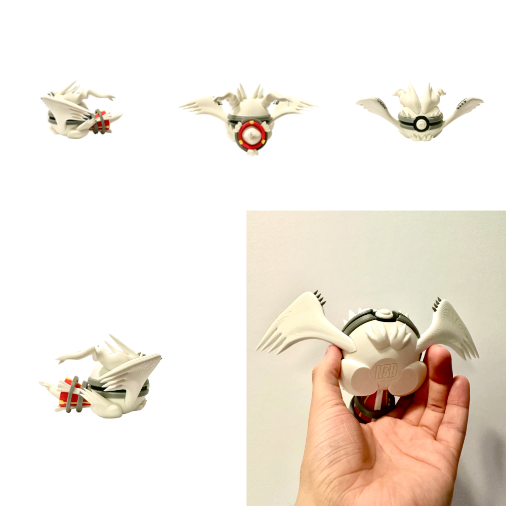 Reshiram Creature Ball #0643 Fidget Clicker Fidget Clicker | Premium 3D Printed Collectible | Gift for Collectors