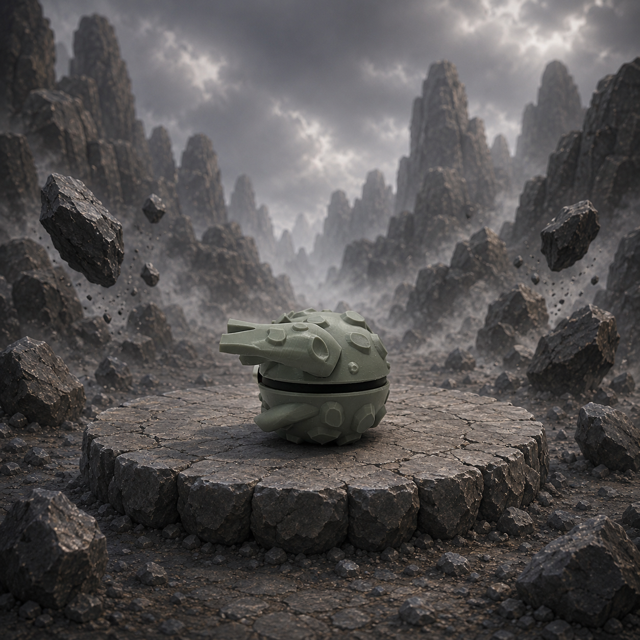 Graveler Creature Ball #0075 Fidget Clicker Fidget Clicker | Premium 3D Printed Collectible | Gift for Collectors