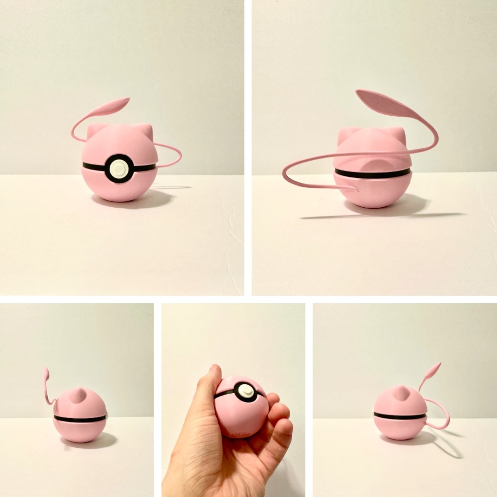 Mew Creature Ball #0151 Fidget Clicker Fidget Clicker | Premium 3D Printed Collectible | Gift for Collectors