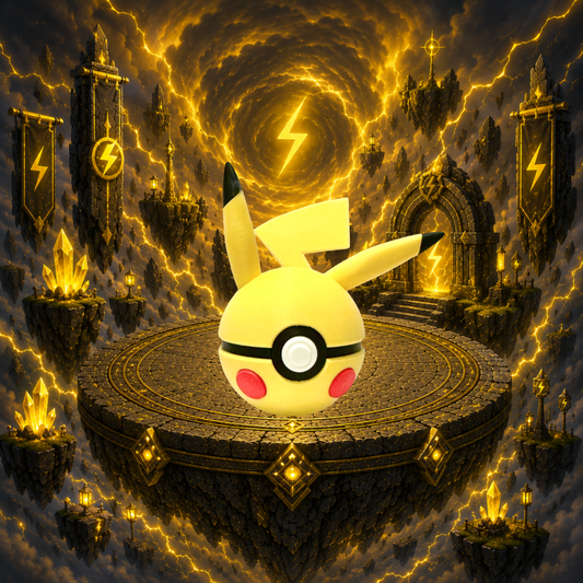 Pikachu Creature Ball #005 Fidget Clicker | Premium 3D Printed Collectible | Gift for Collectors (Copy)