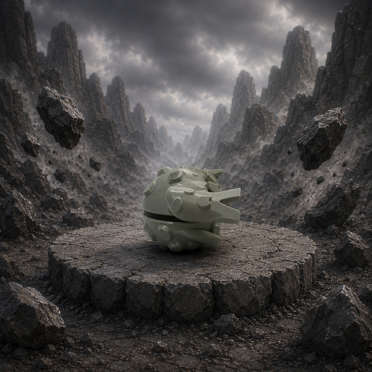 Graveler Creature Ball #0075 Fidget Clicker Fidget Clicker | Premium 3D Printed Collectible | Gift for Collectors