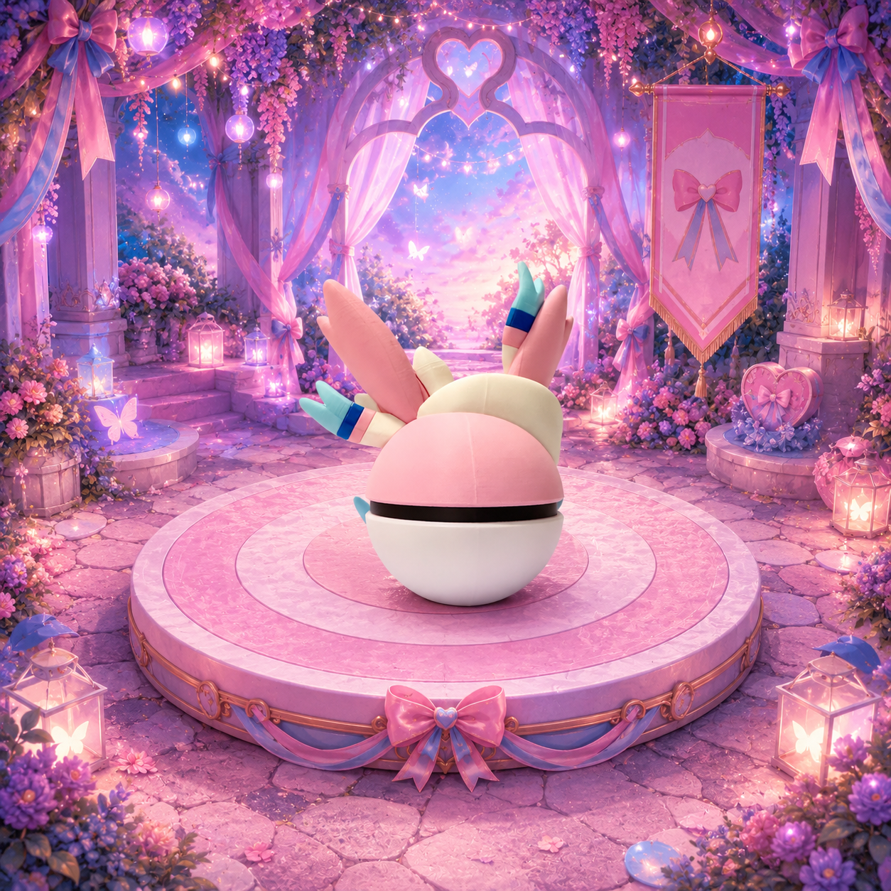 Sylveon Creature Ball #0700 Fidget Clicker | Premium 3D Printed Collectible | Gift for Collectors