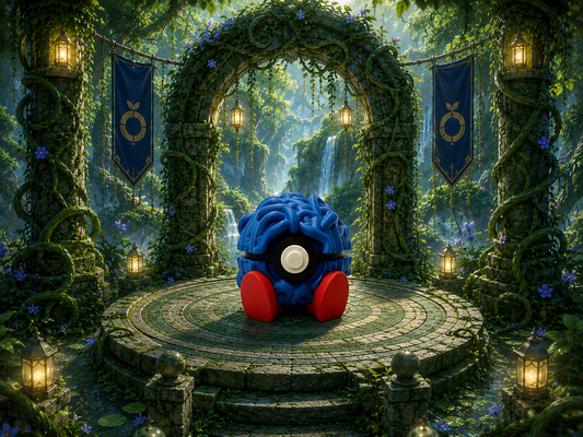 Tangela Creature Ball #0114 Fidget Clicker Fidget Clicker | Premium 3D Printed Collectible | Gift for Collectors