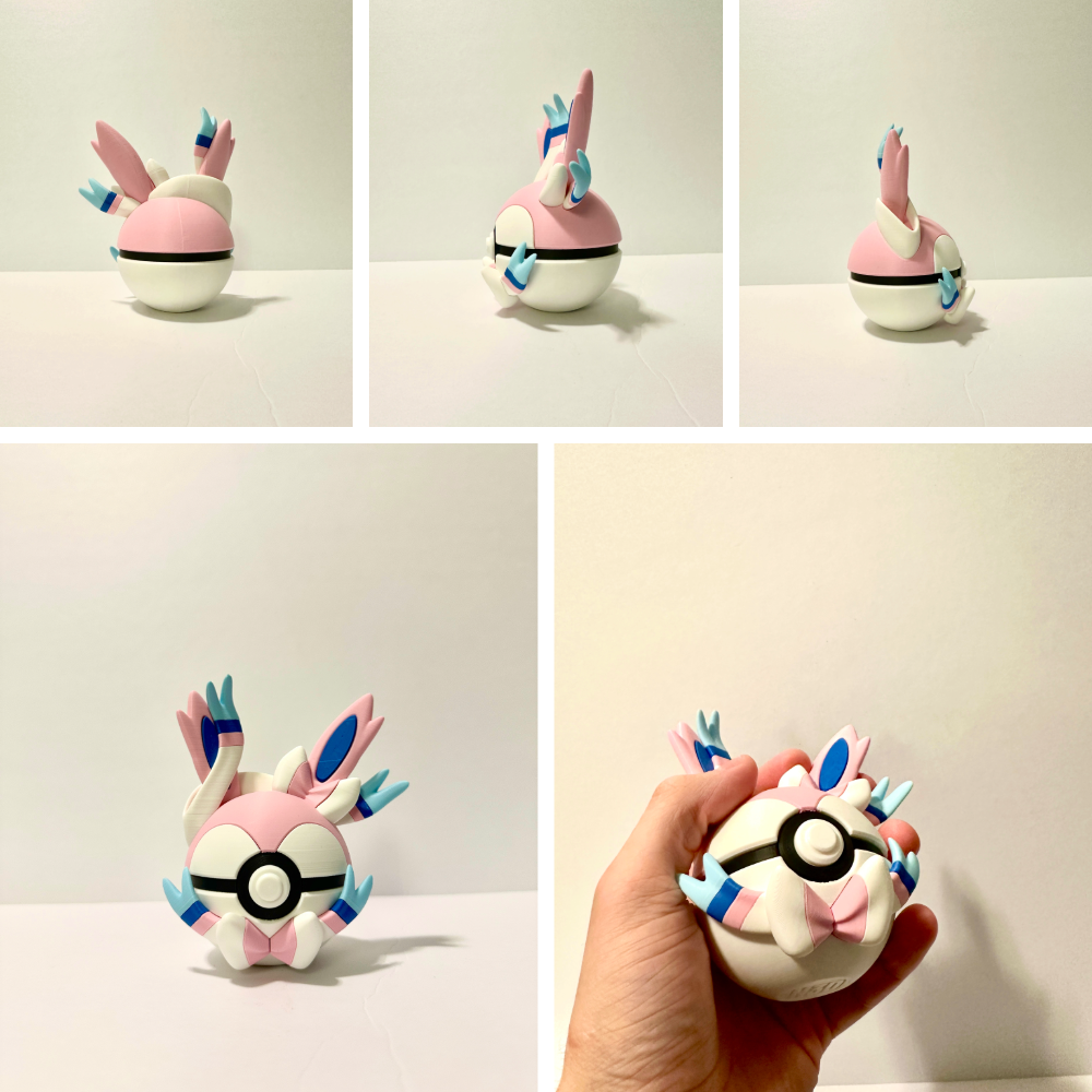 Sylveon Creature Ball #0700 Fidget Clicker | Premium 3D Printed Collectible | Gift for Collectors