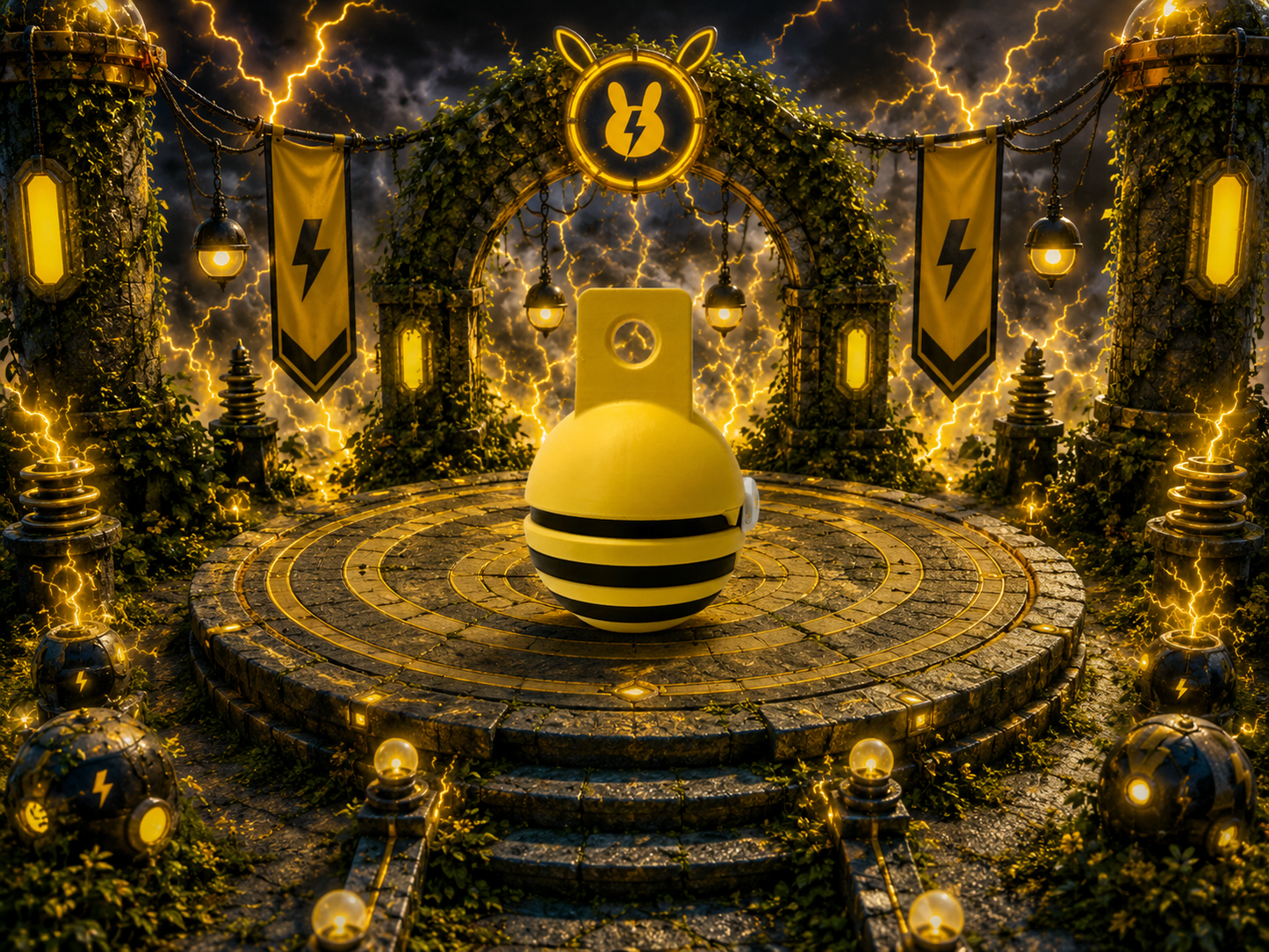 Elekid Creature Ball #0239 Fidget Clicker Fidget Clicker | Premium 3D Printed Collectible | Gift for Collectors
