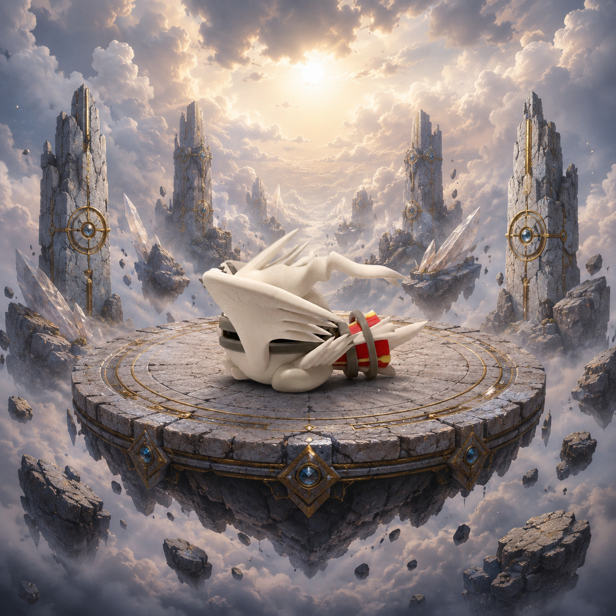 Reshiram Creature Ball #0643 Fidget Clicker Fidget Clicker | Premium 3D Printed Collectible | Gift for Collectors