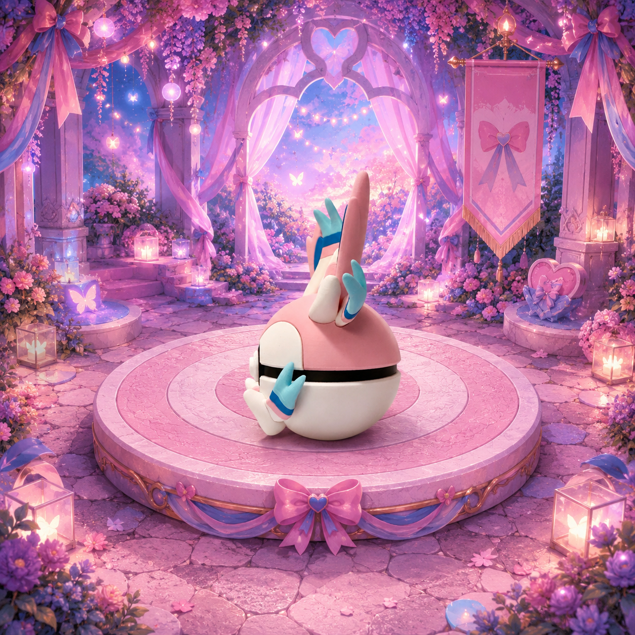 Sylveon Creature Ball #0700 Fidget Clicker | Premium 3D Printed Collectible | Gift for Collectors