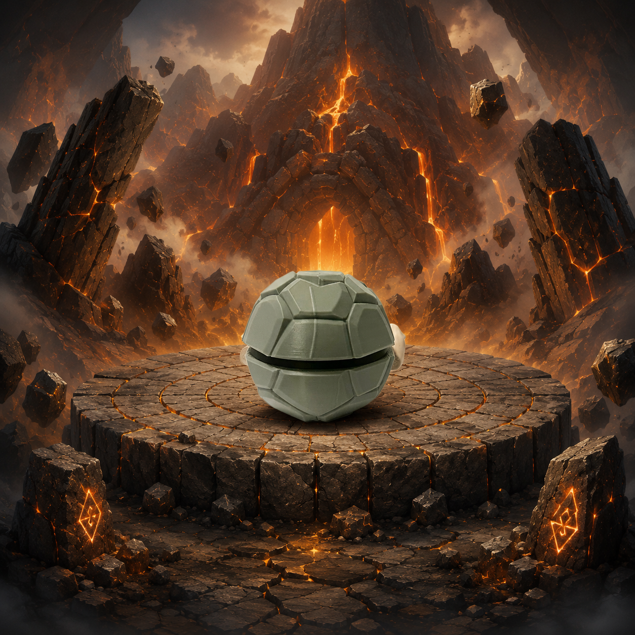 Golem Creature Ball #0076 Fidget Clicker Fidget Clicker | Premium 3D Printed Collectible | Gift for Collectors