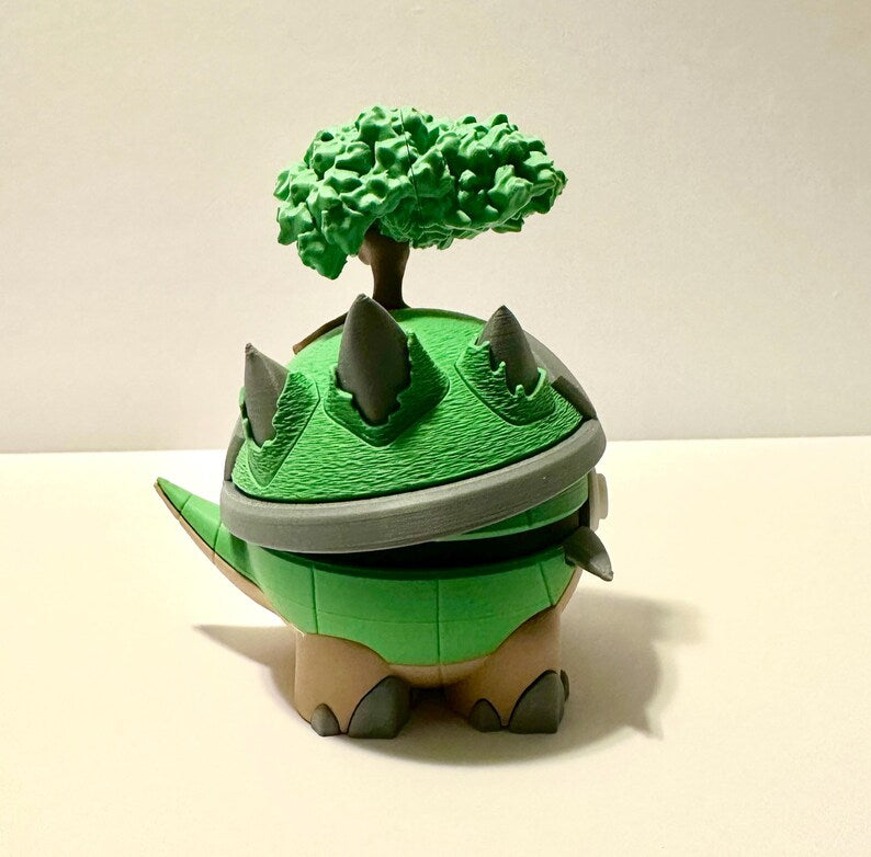 Torterra Creature Ball #0389 Fidget Clicker Fidget Clicker | Premium 3D Printed Collectible | Gift for Collectors