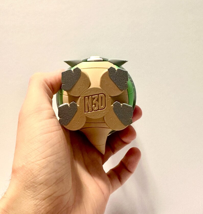 Torterra Creature Ball #0389 Fidget Clicker Fidget Clicker | Premium 3D Printed Collectible | Gift for Collectors
