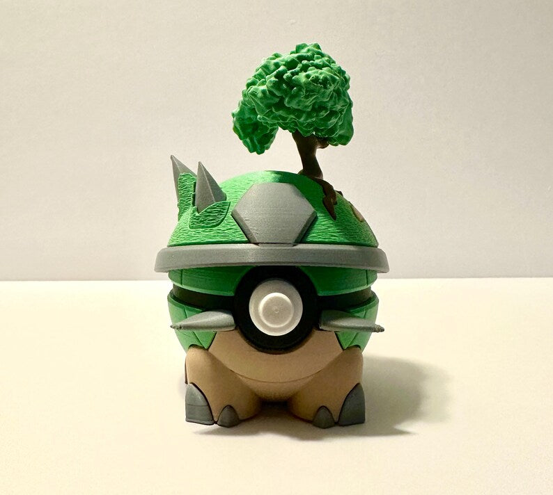 Torterra Creature Ball #0389 Fidget Clicker Fidget Clicker | Premium 3D Printed Collectible | Gift for Collectors