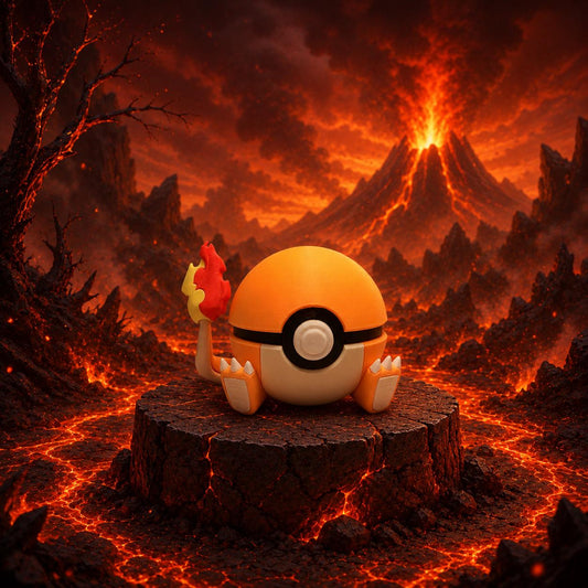 Charmander Creature Ball #0004 Fidget Clicker Fidget Clicker | Premium 3D Printed Collectible | Gift for Collectors