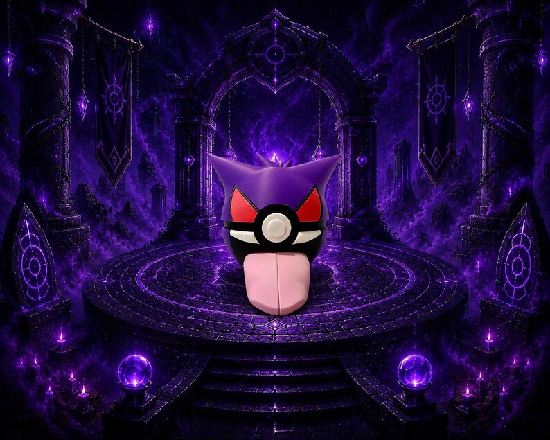 Gengar Creature Ball #0094 Fidget Clicker Fidget Clicker | Premium 3D Printed Collectible | Gift for Collectors