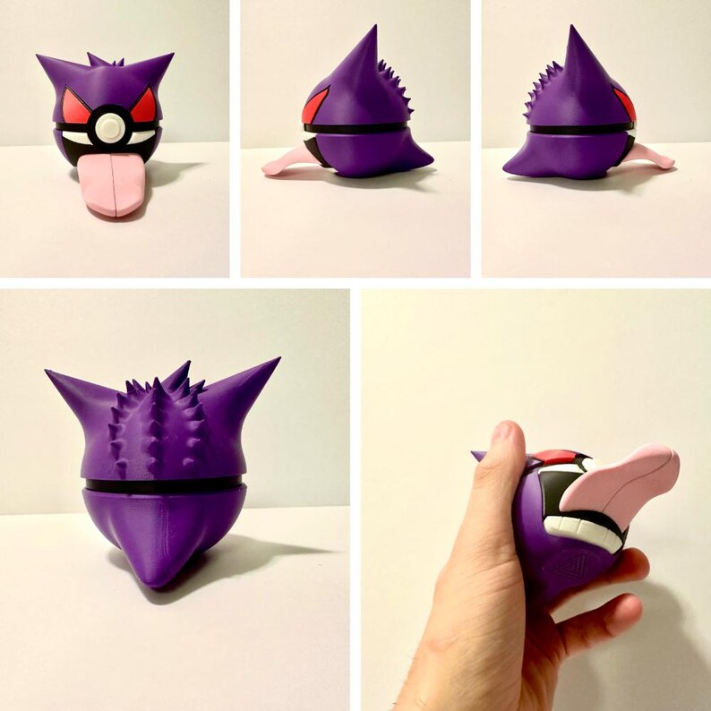 Gengar Creature Ball #0094 Fidget Clicker Fidget Clicker | Premium 3D Printed Collectible | Gift for Collectors