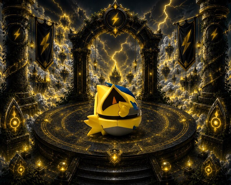 Zeraora Creature Ball #0807 Fidget Clicker | Premium 3D Printed Collectible | Gift for Collectors