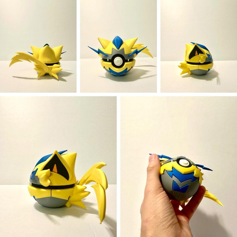 Zeraora Creature Ball #0807 Fidget Clicker | Premium 3D Printed Collectible | Gift for Collectors