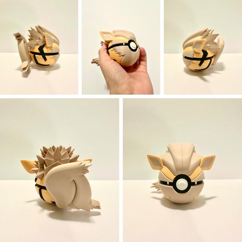 Arcanine Creature Ball #0059 Fidget Clicker Fidget Clicker | Premium 3D Printed Collectible | Gift for Collectors (Copy)
